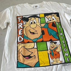 Vintage 1994  Fred Flintstone t shirt, single stitch Large Tennessee river tag